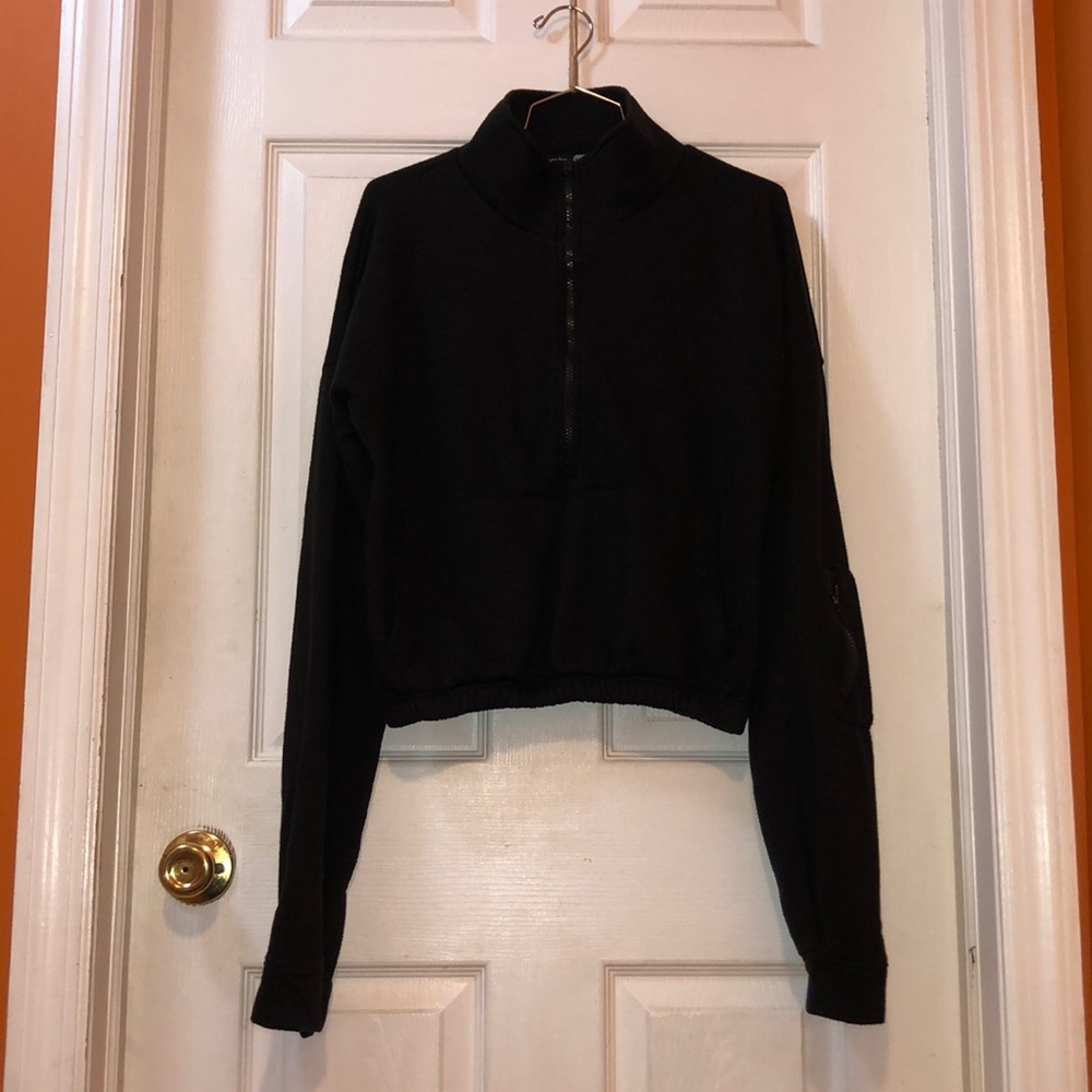 Boho tall jacket, color black, size 8.  Good used condition.